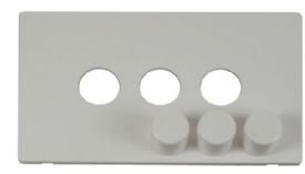 SCP243PW  Definity 3 Gang Dimmer Switch Cover Plate